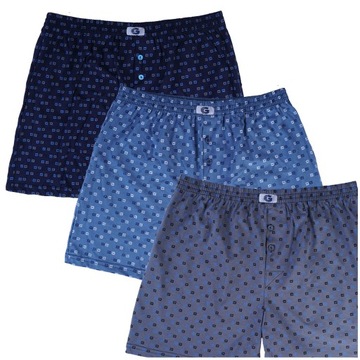 3x боксера LOOSE POLISH 3XL ТЕМНЫХ ЦВЕТОВ спальные боксеры из 100% ХЛОПКА