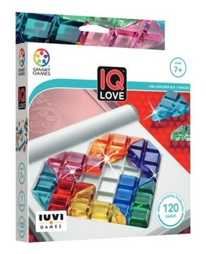 Gra logiczna IQ LOVE Smart Games układanka łamigłówka 120 zadań