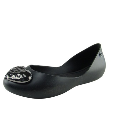 Baleriny damskie ZAXY JJ285046 gumowe czarne 37