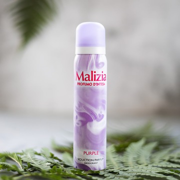 Malizia 4x итальянский дезодорант-спрей PURPLE INTESE BURLESQUE GREEN TEA