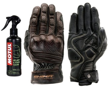 SHIMA AVIATOR BLACK Rękawice motocyklowe GRATISY