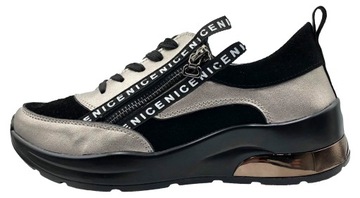 BUTY SPORTOWE SNEAKERSY DAMSKIE SKÓRZANE GOODIN 39