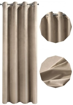 GOTOWE ZASŁONY WELUROWE WELUR 140x250 VELVET