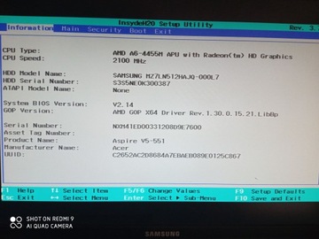 DA0ZRPMB6C0 Материнская плата ACER Aspire V5-551 AMD