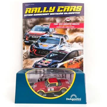 FIAT 124 ABARTH № 28 КОЛЛЕКЦИЯ РАЛЛИЕВЫХ АВТОМОБИЛЕЙ ПОРТУГАЛИЯ Деагостини 1:43 ПРЕМИУМ