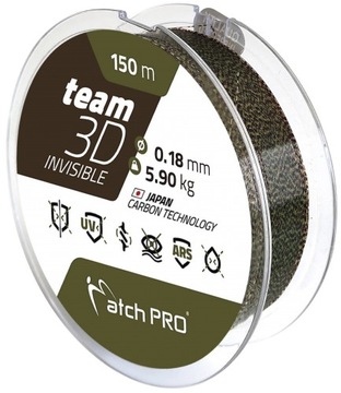 Żyłka Match Pro Team 3D Invisible 0,25mm / 150m