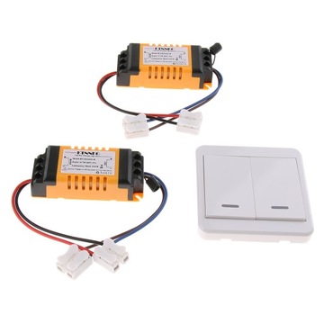 2CH RF Przełącznik zdalnego sterowania AC90 250V Lampa