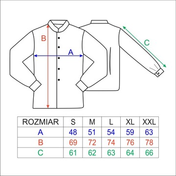 Региональная рубашка горца, вышивка, народная познанька, XL
