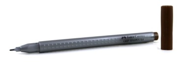 Тонкопишущий фломастер FABER-CASTELL Grip, коричневый