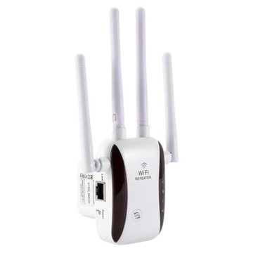 Усилитель сигнала WIFI, повторитель локальной сети, 300 Мбит/с, RJ45, 4 антенны, расширитель диапазона