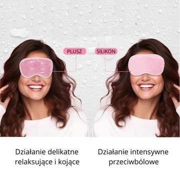 2 SZTUKI OPASKA ŻELOWA MASKA NA OCZY KOMPRES NA MIGRENĘ DO SPANIA