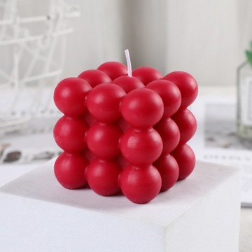 Świeca zapachowa Bubble czerwona AC023