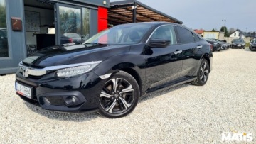 Honda Civic X Sedan 4d 1.5 VTEC Turbo 182KM 2017 Honda Civic 1.5T 183KM manual navi skora 2xPDC szyberadch 1 rej 2018R asys, zdjęcie 28