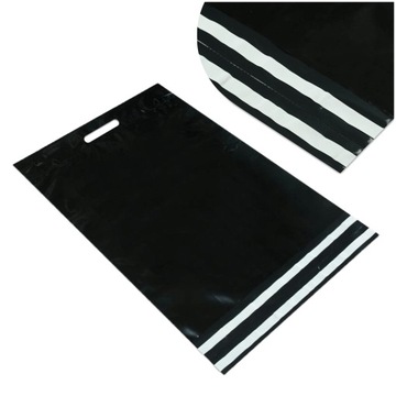 УПАКОВКИ КУРЬЕРСКАЯ ФОЛЬГА 50х60+7 С ЧЕРНОЙ РУЧКОЙ 0,07