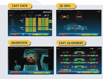ГЕОМЕТРИЯ КОЛЕС WIFI 8 ДАТЧИКОВ КОМПАКТНЫЙ НАБОР БЕЗ ПК