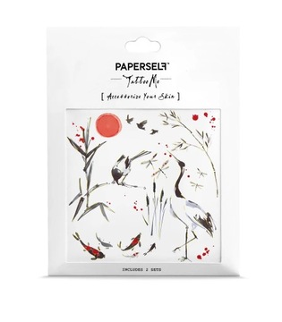 Временная татуировка с водяным краном на бумаге для вечеринки