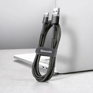 Кабель Baseus Cafule USB-C 0,5 м — быстрая зарядка 3А