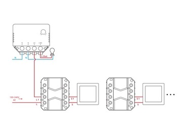 Контроллер Sonoff Smart Switch без N