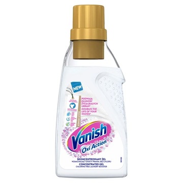 Vanish Oxi Action odplamiacz do białych tkanin w żelu 500ml P1