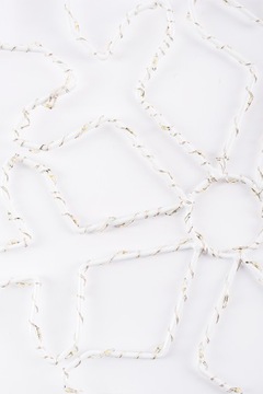 МИКРО светодиодная снежинка 37см