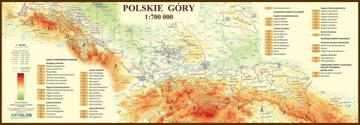 Mapa ścienna Polskie góry ArtGlob do wpinania