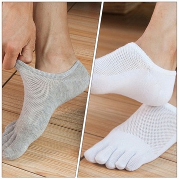 Мужские спортивные носки Five Toe Mesh Socks, 5 пар