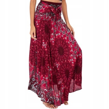 ZWIEWNA DŁUGA SPÓDNICA MAXI DO KOSTEK BOHO DAMSKA