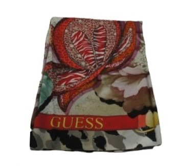 GUESS KOLOROWA CHUSTA PRINT