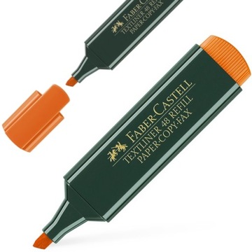 Faber-Castell Flamaster SZKOLNY Pisak do NOTATEK ZAKREŚLACZ Pomarańczowy