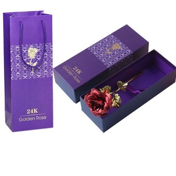 ВЕЧНАЯ РОЗА СО ПОДСТАВКОЙ 24K RED LOVE GIFT