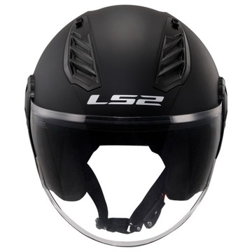 OF616 KASK OTWARTY JET LS2 AIRFLOW II MATT BLACK CZARNY MATT L
