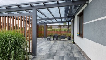 Деревянные жалюзи для кровли террасы, модуль 90х181см.