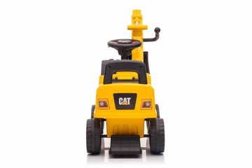 Ездовой толкатель ходунки колесный ЭКСКАВАТОР CAT детский желтый, 50(73)х28х42(4)