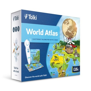 CZYTAJ Z ALBIKIEM = TOLKI ZESTAW PIÓRO + ATLAS ŚWIATA. PO ANGIELSKU