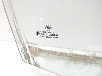 BMW 3 E46 SEDAN KOMBI SKLO (OKNO) BOČNÍ DVEŘE PRAVÝ PŘEDNÍ PRAVÁ