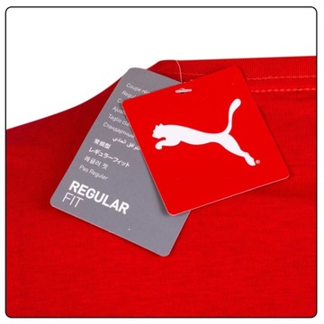 PUMA KOSZULKA MĘSKA T-SHIRT ESS LOGO TEE RED r.XL