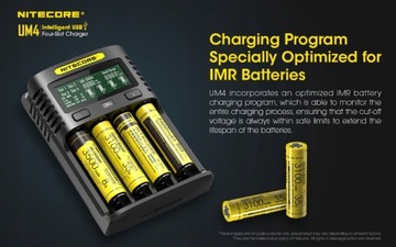 Оригинальное зарядное устройство Nitecore UM4 USB QC