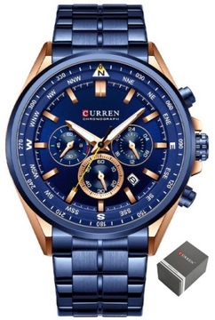 ZEGAREK MĘSKI CURREN RONSON chronograf + GRAWER