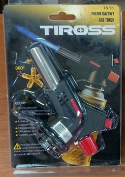 Газовая горелка Tiross TS-705 + 8 картриджей