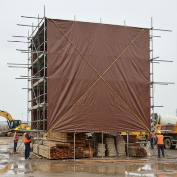 Чехол брезентовый 180г/м2 прочный коричневый 2х3м УФ