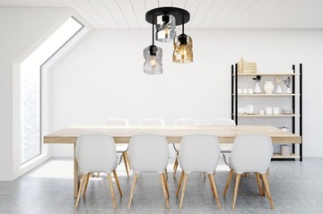 ПОТОЛОЧНЫЙ ПОДВЕСНОЙ СВЕТИЛЬНИК, СТЕКЛЯННАЯ СВЕТОДИОДНАЯ ПОТОЛОЧНАЯ ЛЮСТРА