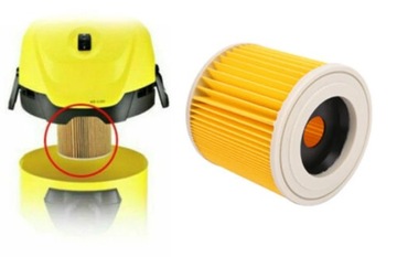 МОЮЩИЙСЯ ФИЛЬТР ДЛЯ ПЫЛЕСОСА KARCHER MV2 MV3 WD2 WD3 SE4001 ФИЛЬТР KARCHER