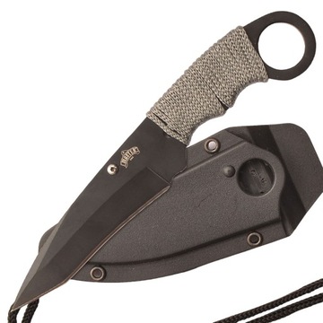 Nóż Taktyczny na szyję Nóż Markowy Survival MU-1119GC 20cm z Pochwą