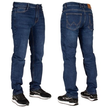Spodnie męskie jeans W:37 96 CM L:32 granatowe
