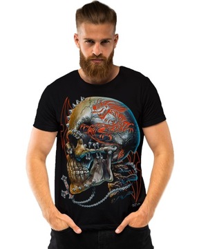 KOSZULKA FULLPRINT M ROCK CHANG CZASZKA