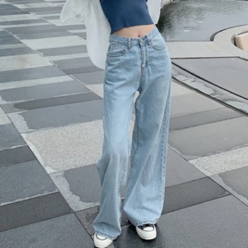 Autumn Spring Jeans Women Denim Pants Vintage Stra