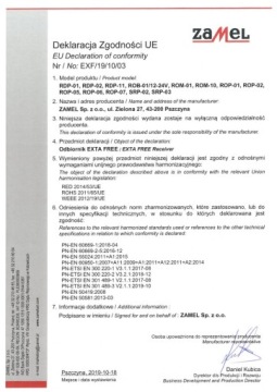 ROP-05 Zamel EXTA FREE 2-канальный приемник для питания 10-14 В