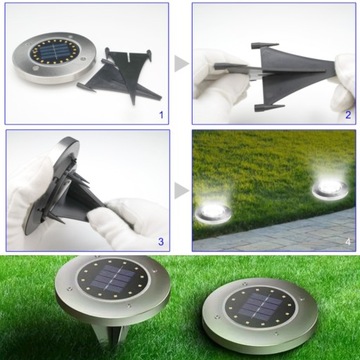 6x САДОВАЯ СОЛНЕЧНАЯ ЛАМПА, ПРИБОРНАЯ, 16 СВЕТОДИОДОВ, СВЕТЯЩИЙСЯ ДИСК