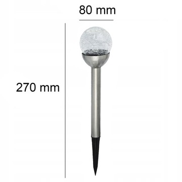 Солнечная садовая лампа Светодиодный стеклянный шар RGB