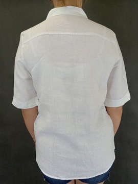 Koszula biała ERFO rękaw krótki, kieszenie roz. 42
